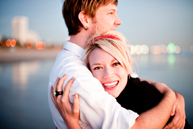 engagement in santa monica by seattle wedding photographer meloidia
